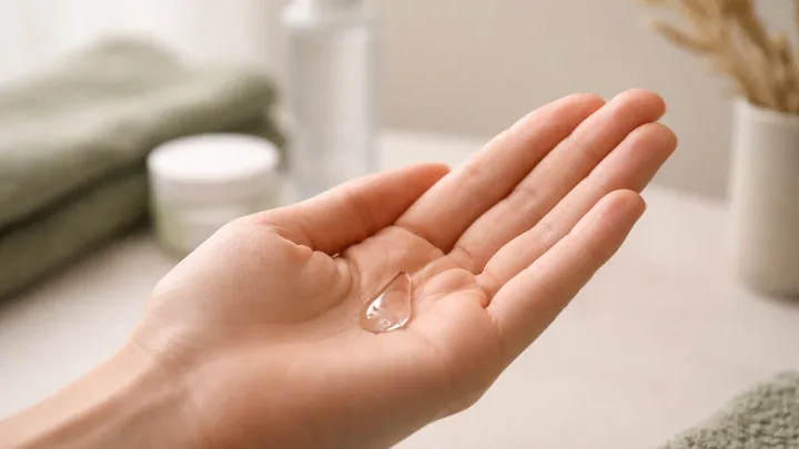 Drop of oil on an open palm — hero visual for Essential Oil Dilution: Charts, Ratios and Rules You Must Know